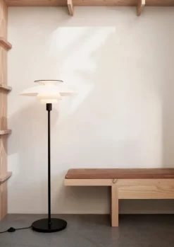 Louis Poulsen PH 80 golvlampa, dimbar, svart