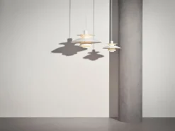 Louis Poulsen PH 5 Mini Monochrome pendellampa, vit