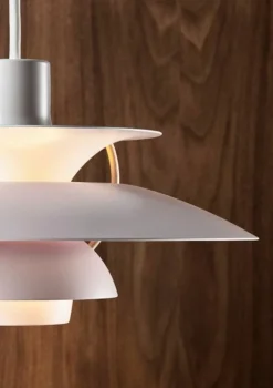 Louis Poulsen PH 5 Mini pendellampa, vit modern