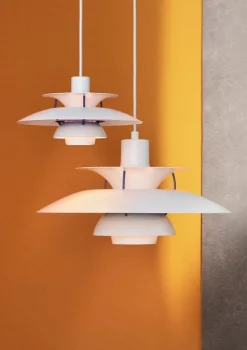 Louis Poulsen PH 5 Mini pendellampa, vit klassisk