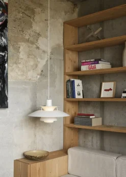 Louis Poulsen PH 5 Monochrome, pendellampa, blek blyerts