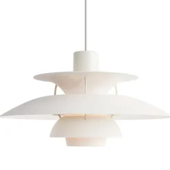 Louis Poulsen PH 5 Monochrome pendellampa, vit