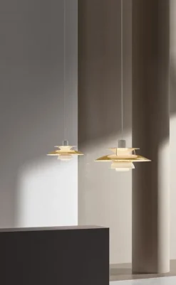 Louis Poulsen PH 5 pendellampa, mässing