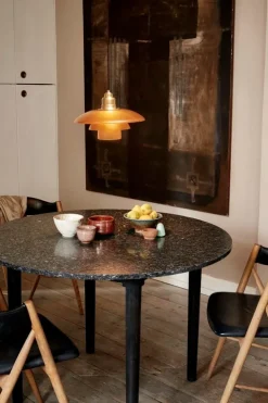 Louis Poulsen PH 3½–3 pendellampa, gul