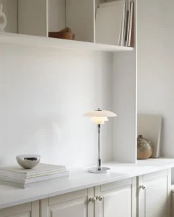 Louis Poulsen PH 2/1 Portable bordslampa, glansförkromad