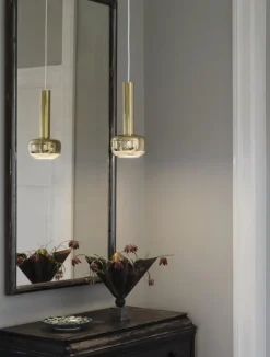 Louis Poulsen VL 56 pendellampa, polerad mässing