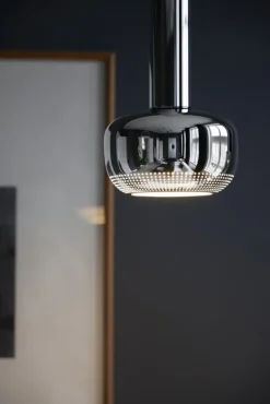 Louis Poulsen VL 56 pendellampa, polerat krom