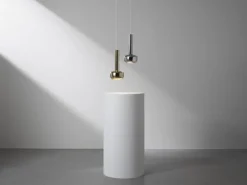 Louis Poulsen VL 56 pendellampa, polerat krom