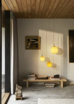 Louis Poulsen VL45 Radiohus 175 pendel, mässing - blekgul