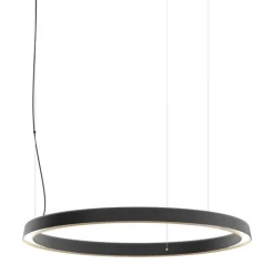Luceplan Compendium Circle hänglampa, 72 cm, svart