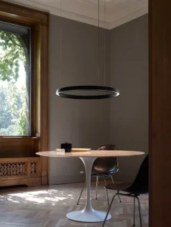 Luceplan Compendium Circle hänglampa, 72 cm, svart