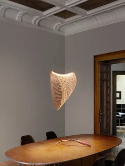 Luceplan Illan hänglampa, 60 cm, björk