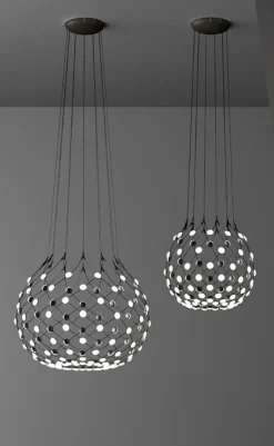 Luceplan Mesh taklampa, 55 cm, svart