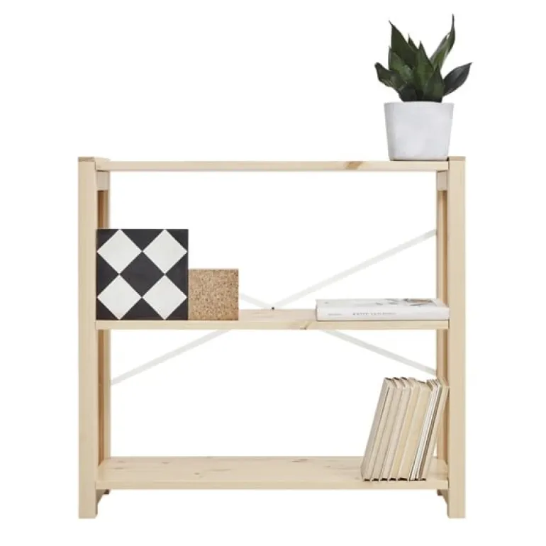 Lundia Classic öppen hylla, låg, natur