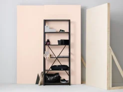 Lundia Classic öppen hylla, hög, svart