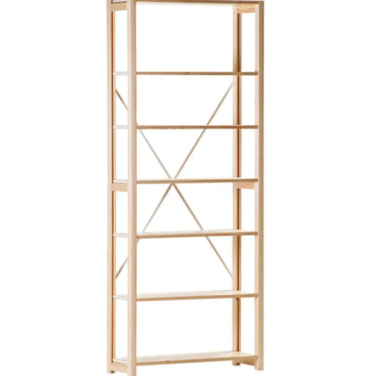 Lundia Classic öppen hylla, hög, natur