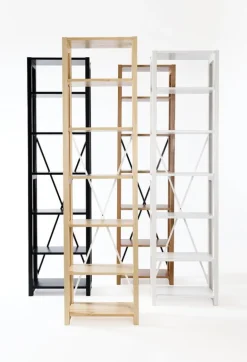 Lundia Classic öppen hylla, smal, naturligt