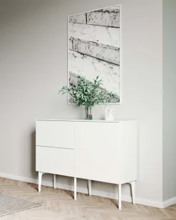 Lundia Fuuga sideboard, 128 cm, vitt - vitt