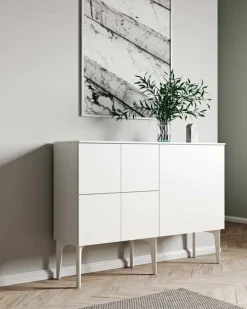 Lundia Fuuga sideboard, 128 cm, vitt - vitt