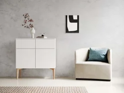 Lundia Fuuga sideboard, 96 cm, vitt - ek