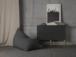 Lundia Fuuga skänk, 128 cm, svart - ek