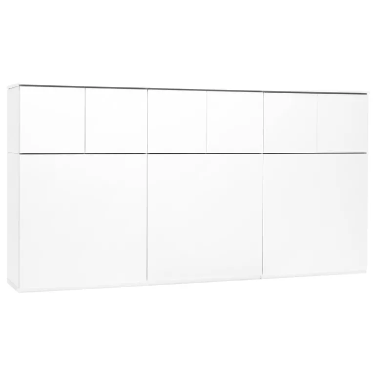 Lundia Fuuga skåp, 192 cm, stora och små dörrar, vit