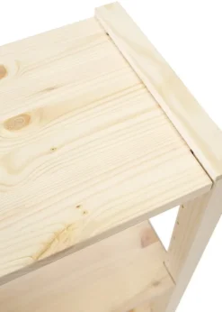 Lundia Klassisk öppen hylla, låg, bred, obehandlad