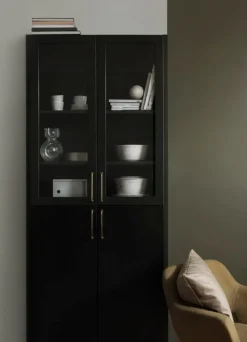 Lundia Moments skåp, högt, svart