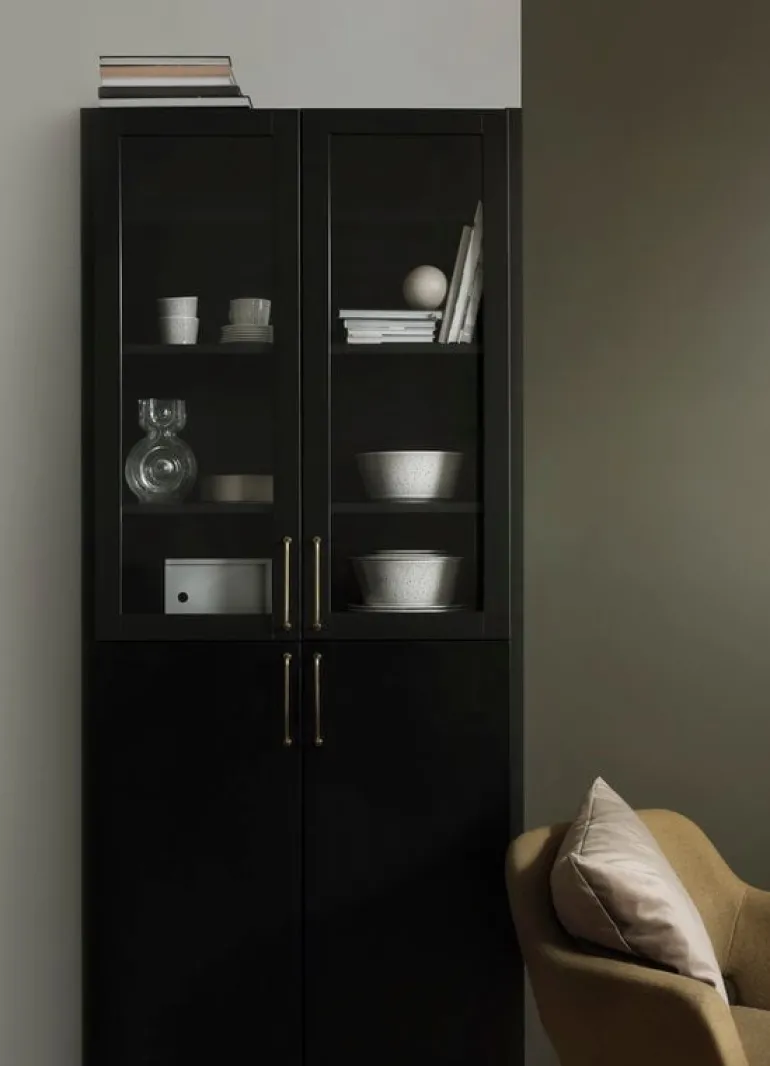 Lundia Moments skåp, högt, svart