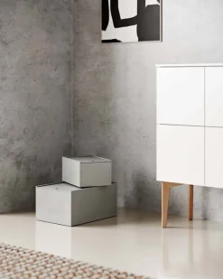 Lundia System 3 låda, grå