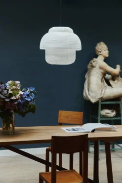 Made By Hand Papier Double pendellampa, 40 cm, vit