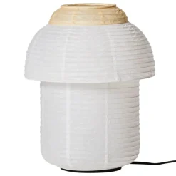 Made By Hand Papier Double bordslampa, 30 cm, ljusgul