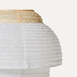 Made By Hand Papier Double bordslampa, 30 cm, ljusgul