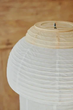 Made By Hand Papier Double bordslampa, 30 cm, ljusgul