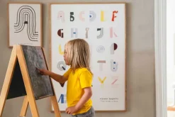 MADO Alphabet Spaghetti poster, 50 x 70 cm, flerfärgad