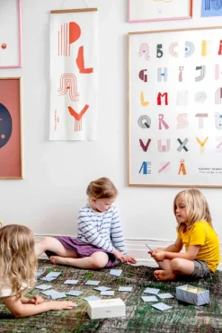 MADO Alphabet Spaghetti poster, 50 x 70 cm, flerfärgad