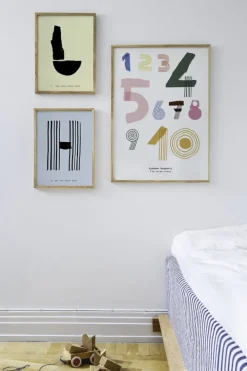 MADO Spaghetti Numbers poster, 50 x 70 cm, flerfärgad
