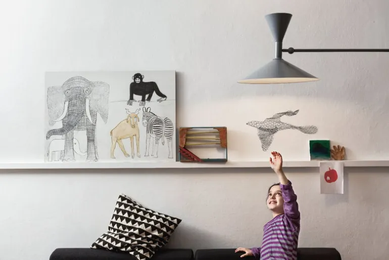 Magis Bird skulptur, liten, grå