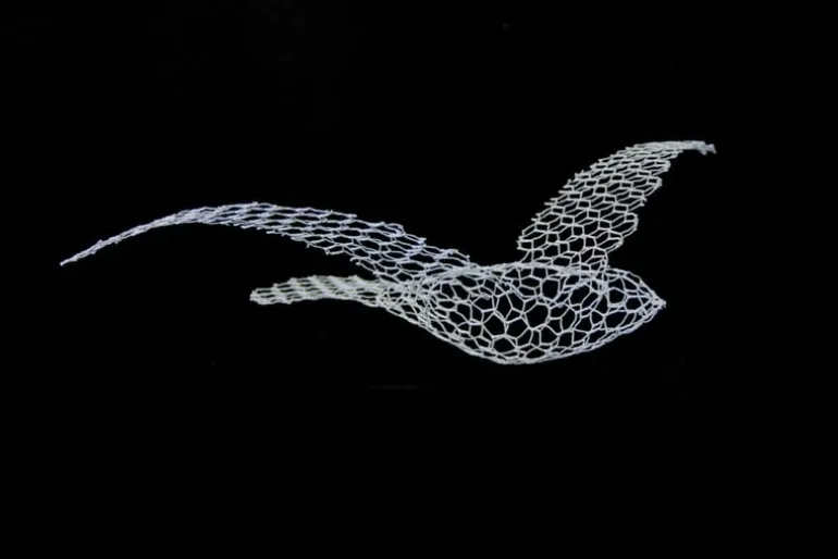 Magis Bird skulptur, liten, grå