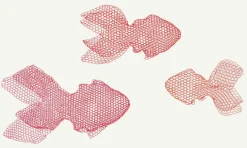 Magis Fish skulptur, liten, fluorescerande röd