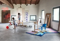 Magis Fish skulptur, liten, fluorescerande röd