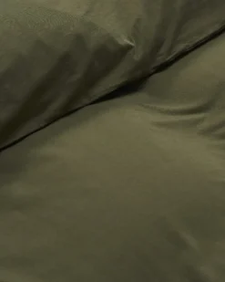 Magniberg Nude Jersey påslakanset, tvättad armégrön