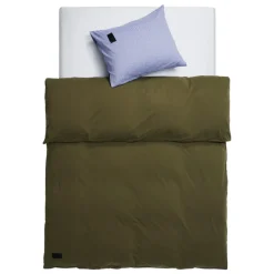 Magniberg Nude Jersey påslakanset, tvättad armégrön