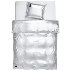 Magniberg Nude Metallic Jersey påslakan, 150 x 210 cm, silver