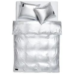 Magniberg Nude Metallic Jersey påslakan, 150 x 210 cm, silver