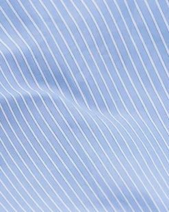 Magniberg Wall Street Oxford örngott, randig ljusblå