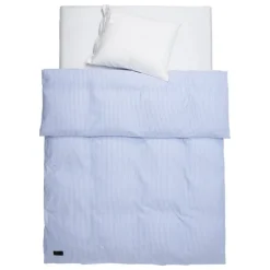 Magniberg Wall Street Oxford påslakan, randig ljusblå