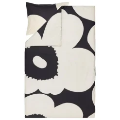 Marimekko Iso Unikko örngott, 50 x 60 cm, kol - off-white