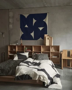 Marimekko Iso Unikko örngott, 50 x 60 cm, kol - off-white