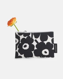 Marimekko Kaika Mini Unikko necessär, dark blue